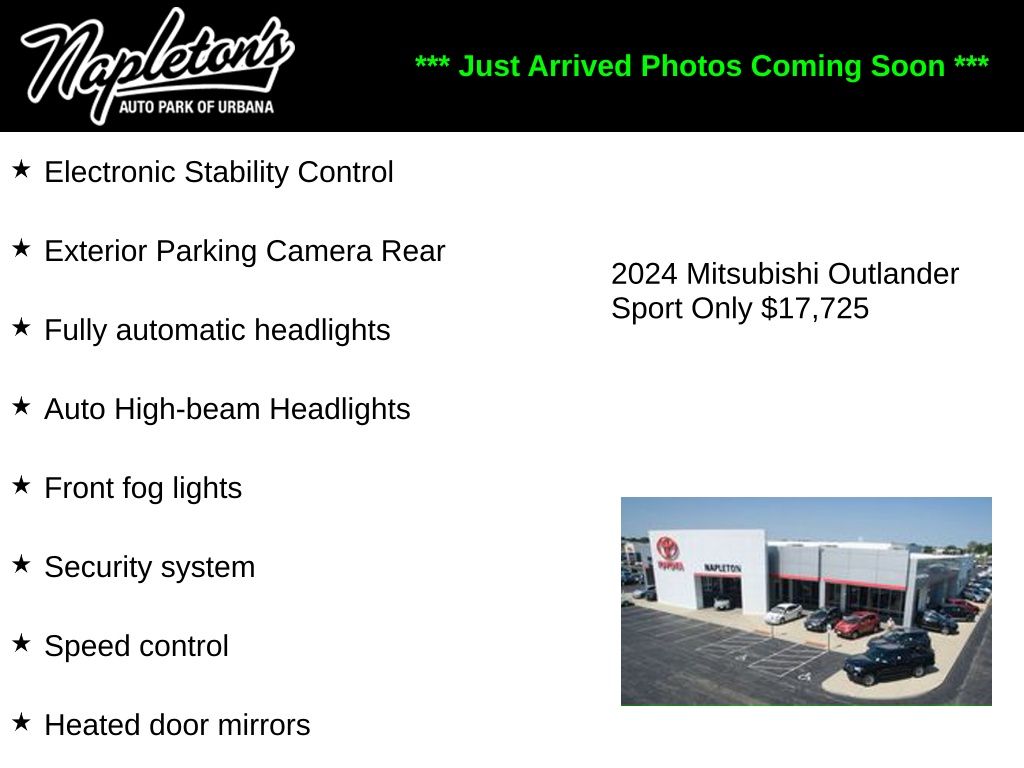 mitsubishi outlander sport 2024 JA4ARUAU0RU008943 image mitsubishi outlander sport 2024 JA4ARUAU0RU008943 image